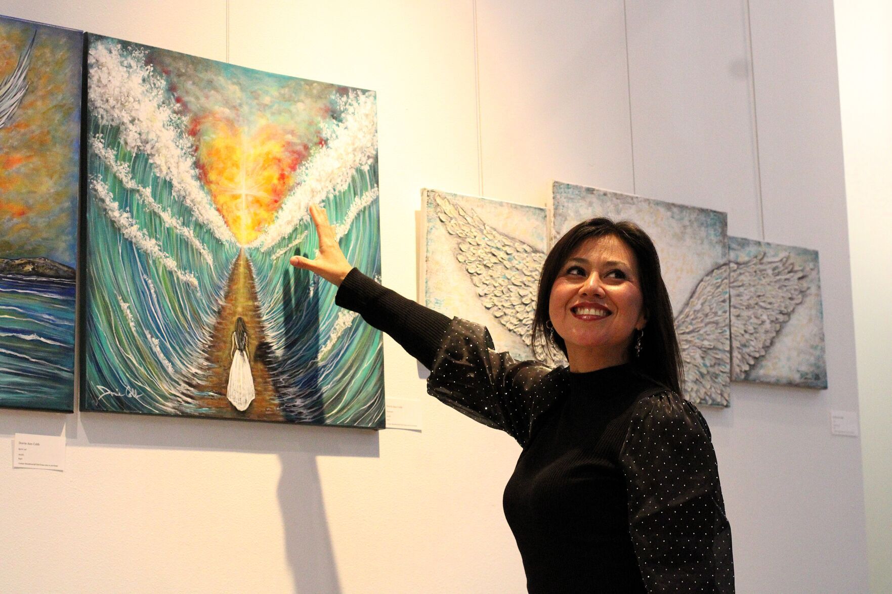 Dorrie Ann Cobb's exhibition - Things That Are Lovely - is inspired by Philippians 4:8. (Jennifer Scott/Tyler Morning Telegraph)